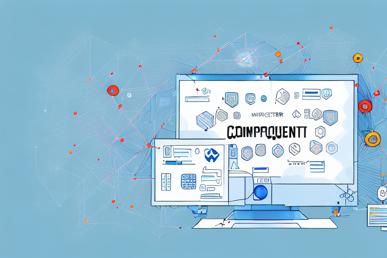 A computer system with multiple components connected together to show the complexity of incident management