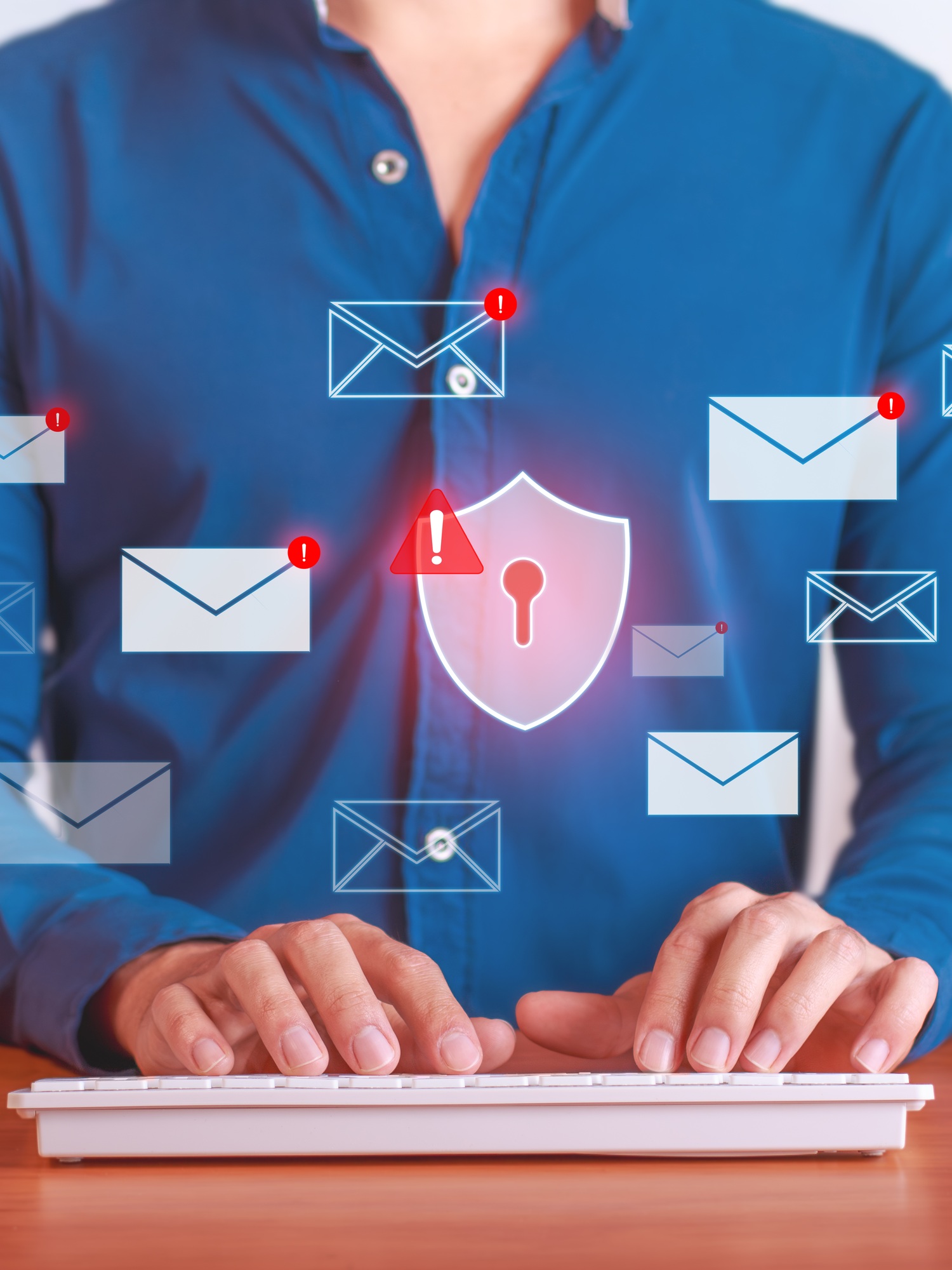 Vertical photo of Managing Cybersecurity Threats with Antivirus Protection in Email System